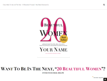 Tablet Screenshot of 20beautifulwomen.com